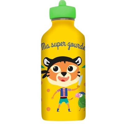 Draeger Paris - Ma Super Gourde Tigre - 300 ml - Butelka dla dzieci ze stali nierdzewnej Draeger Paris - Ma Super Gourde Tigre - 300 ml - Butelka dla dzieci ze stali nierdzewnej