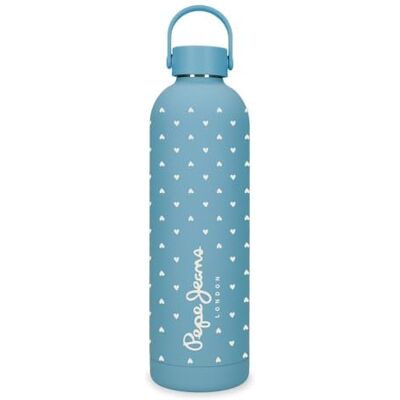 6063149 Pepe Jeans Abbey Butelka ze stali nierdzewnej niebieska 7x26,5x7 cm Stal nierdzewna firmy Joumma Bags, Niebieski, Talla única, Butelka ze stali nierdzewnej 6063149 Pepe Jeans Abbey Butelka ze stali nierdzewnej niebieska 7x26,5x7 cm Stal nierdzewna firmy Joumma Bags, Niebieski, Talla única, Butelka ze stali nierdzewnej