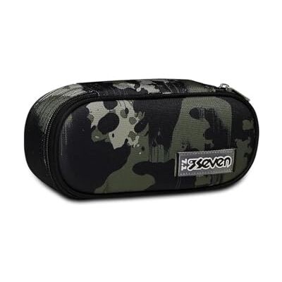 S300102359657 Długopis Szkoła Seven Round Plus z elastycznymi uchwytami na długopisy FREETHINK BOY Zielony, Camou Green, Taglia Unica, Casual S300102359657 Długopis Szkoła Seven Round Plus z elastycznymi uchwytami na długopisy FREETHINK BOY Zielony, Camou Green, Taglia Unica, Casual