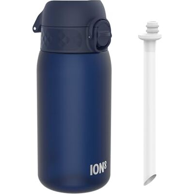 I8RF350NAVXS ION8 Butelka Na Wode Ze Słomką, 350 ml/12 oz, Szczelne, Łatwe do Otwarcia, Bezpieczny Zamek, Można Myć w Zmywarce, Bez BPA, Uchwyt do Przenoszenia, Higieniczny Klapkowy Pokryw,Ciemnoniebieski I8RF350NAVXS ION8 Butelka Na Wode Ze Słomką, 350 ml/12 oz, Szczelne, Łatwe do Otwarcia, Bezpieczny Zamek, Można Myć w Zmywarce, Bez BPA, Uchwyt do Przenoszenia, Higieniczny Klapkowy Pokryw,Ciemnoniebieski