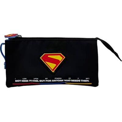 PT55-03SU CyP Brands Superman, piórnik, przybory szkolne, kolor niebieski, oficjalny produkt, Czarny (Black), M PT55-03SU CyP Brands Superman, piórnik, przybory szkolne, kolor niebieski, oficjalny produkt, Czarny (Black), M