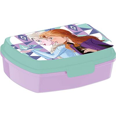ALMACENESADAN 2045 Disney Frozen Multicolor Restangle Sandwicher, produkt z tworzywa sztucznego wielokrotnego użytku; BPA, wymiary wewnętrzne 16,5x11,5x5,5 cm ALMACENESADAN 2045 Disney Frozen Multicolor Restangle Sandwicher, produkt z tworzywa sztucznego wielokrotnego użytku; BPA, wymiary wewnętrzne 16,5x11,5x5,5 cm