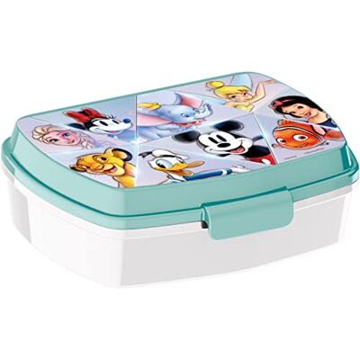 ALMACENESADAN , 4925, Colle Disney Pack 100. rocznica; składający się z pudełka na lunch-wieloprostokątnej kanapki, produkt wielokrotnego użytku, bez BPA ALMACENESADAN , 4925, Colle Disney Pack 100. rocznica; składający się z pudełka na lunch-wieloprostokątnej kanapki, produkt wielokrotnego użytku, bez BPA