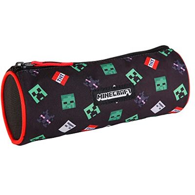 T106-962 Minecraft TNT ToyBags etui dla graczy, cylindryczne wzornictwo, piórnik z 1 przegródką, z podszewką wewnątrz i zamkiem błyskawicznym, 8 x 22 x 8 cm, kolorowy piórnik szkolny Mediano, TNT, kolorowy T106-962 Minecraft TNT ToyBags etui dla graczy, cylindryczne wzornictwo, piórnik z 1 przegródką, z podszewką wewnątrz i zamkiem błyskawicznym, 8 x 22 x 8 cm, kolorowy piórnik szkolny Mediano, TNT, kolorowy