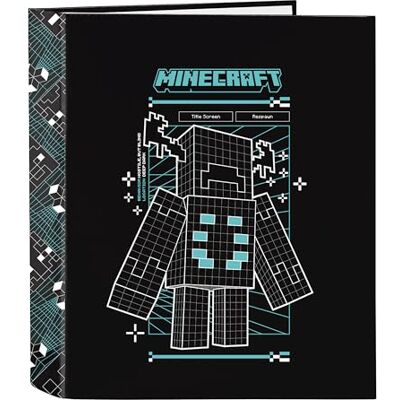 512619657 M657 MINECRAFT SCREEN Folio teczka z 4 pierścieniami, idealna dla dzieci w różnym wieku, wygodna i wszechstronna, jakość i wytrzymałość, 27 x 6 x 33 cm 512619657 M657 MINECRAFT SCREEN Folio teczka z 4 pierścieniami, idealna dla dzieci w różnym wieku, wygodna i wszechstronna, jakość i wytrzymałość, 27 x 6 x 33 cm