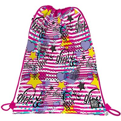 37611113 Grafoplás Worek ze sznurkiem Zewnętrzna kieszeń z zamkiem błyskawicznym 36x47cm Bits&Bobs Pop Up Design Girl 37611113 Grafoplás Worek ze sznurkiem Zewnętrzna kieszeń z zamkiem błyskawicznym 36x47cm Bits&Bobs Pop Up Design Girl