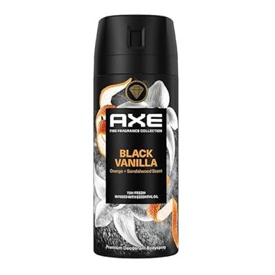 AXE Dezodorant w sprayu dla mężczyzn Black Vanilla Zapach Premium 150ml x6 AXE Dezodorant w sprayu dla mężczyzn Black Vanilla Zapach Premium 150ml x6