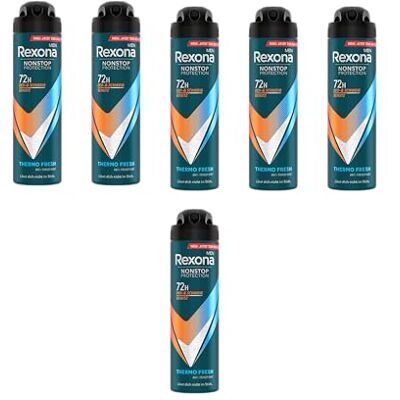 Rexona Men Nonstop Protection Thermo Fresh Anti Transpirant dezodorant z 72-godzinną ochroną przed potem i zapachem ciała, 150 ml Rexona Men Nonstop Protection Thermo Fresh Anti Transpirant dezodorant z 72-godzinną ochroną przed potem i zapachem ciała, 150 ml