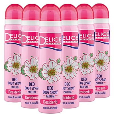 Delice Dezodorant Kobiet Antyzapachowy Body Spray Dezodorant Pachowy Parfum Zaproszenie Jeżyny & Mech 100ML OPAKOWANIE 6 CZĘŚCI Delice Dezodorant Kobiet Antyzapachowy Body Spray Dezodorant Pachowy Parfum Zaproszenie Jeżyny & Mech 100ML OPAKOWANIE 6 CZĘŚCI