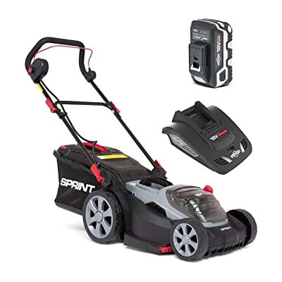 Briggs & Stratton Sprint Kosiarka litowo-jonowa 18 V 37 cm 370P18 V, do 520 m2, w zestawie 1 bateria 5 Ah i ładowarka Briggs & Stratton Sprint Kosiarka litowo-jonowa 18 V 37 cm 370P18 V, do 520 m2, w zestawie 1 bateria 5 Ah i ładowarka