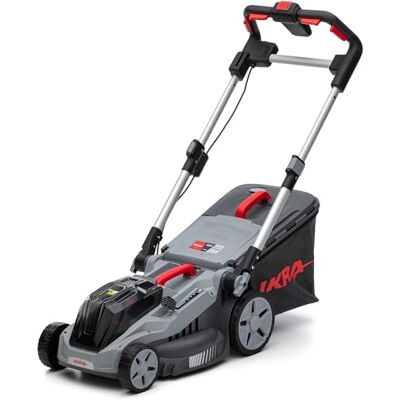 Ikra - Bezprzewodowa kosiarka 3w1 - 36V - Stal nierdzewna - 38cm - Kompatybilna z Bosch Ikra - Bezprzewodowa kosiarka 3w1 - 36V - Stal nierdzewna - 38cm - Kompatybilna z Bosch