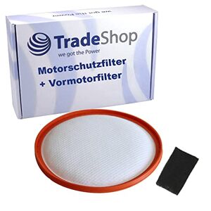 Trade-Shop Zestaw filtrów (filtr ochronny silnika + filtr wstępny) kompatybilny z Dirt Devil PowerCyclone M2828-5 M2828-6 M2828-7 M2828-8 M2828-9