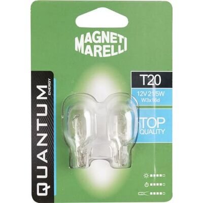 Quantum Energy Magneti Marelli T20 para żarówek samochodowych 12V 21/5W przyłącze W3x16d Quantum Energy Magneti Marelli T20 para żarówek samochodowych 12V 21/5W przyłącze W3x16d