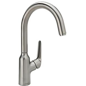 Hansgrohe Focus N 35,5 cm wysoki kran z 1 uchwytem, optyka stali nierdzewnej, 71802801 Hansgrohe Focus N 35,5 cm wysoki kran z 1 uchwytem, optyka stali nierdzewnej, 71802801