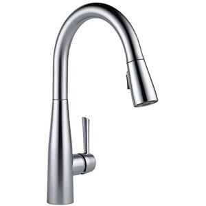 DELTA Faucet 9113-AR-DST Essa pojedynczy uchwyt wyciągany kran kuchenny z magnetycznym dokowaniem, stal arktyczna DELTA Faucet 9113-AR-DST Essa pojedynczy uchwyt wyciągany kran kuchenny z magnetycznym dokowaniem, stal arktyczna