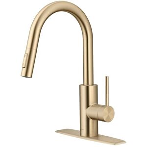 Kraus Oletto Wysuwana Bateria Kuchenna z Pojedynczym Uchwytem QuickDock Montaż Od Góry, Antyczny Brąz Szampański, KPF-2620SFACB Kraus Oletto Wysuwana Bateria Kuchenna z Pojedynczym Uchwytem QuickDock Montaż Od Góry, Antyczny Brąz Szampański, KPF-2620SFACB