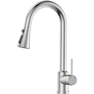 YEAUPE PRO Kran kuchenny wysuwany – bateria mieszakowa z obrotową wylewką o 360°, 3 tryby, armatura zlewozmywakowa ze stali nierdzewnej z głowicą natryskową ABS, do zlewozmywaków jednootworowych YEAUPE PRO Kran kuchenny wysuwany – bateria mieszakowa z obrotową wylewką o 360°, 3 tryby, armatura zlewozmywakowa ze stali nierdzewnej z głowicą natryskową ABS, do zlewozmywaków jednootworowych