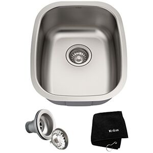 Kraus KBU16 38 cm montowane do dołu pojedyncza miska 18 grubości zlewozmywak kuchenny ze stali nierdzewnej Kraus KBU16 38 cm montowane do dołu pojedyncza miska 18 grubości zlewozmywak kuchenny ze stali nierdzewnej