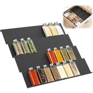 Euqvunn 8 Pack Organizator Szuflady Przyprawy, Rozsuwana Półka Wewnątrz Szafki, Regulowana od 23 cm do 46 cm, Wkładka Szuflady na Przechowywania w Kuchni Euqvunn 8 Pack Organizator Szuflady Przyprawy, Rozsuwana Półka Wewnątrz Szafki, Regulowana od 23 cm do 46 cm, Wkładka Szuflady na Przechowywania w Kuchni