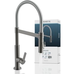 Schütte 79142 MIAMI armatura kuchenna 360°, jednouchwytowa bateria z wysuwaną, magnetyczną zlewem, bateria mieszakowa do zlewozmywaka, kran kuchenny, grafitowa Schütte 79142 MIAMI armatura kuchenna 360°, jednouchwytowa bateria z wysuwaną, magnetyczną zlewem, bateria mieszakowa do zlewozmywaka, kran kuchenny, grafitowa