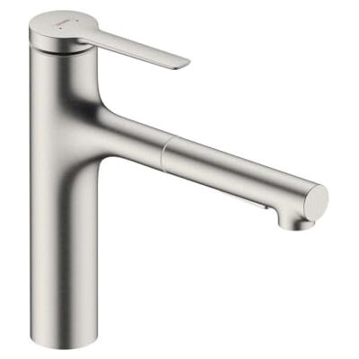 Hansgrohe Zesis M33 Jednouchwytowa bateria kuchenna, 160, wyciągana wylewka, 2-strumieniowa, sBox lite, stal szlachetna, 74804800 Hansgrohe Zesis M33 Jednouchwytowa bateria kuchenna, 160, wyciągana wylewka, 2-strumieniowa, sBox lite, stal szlachetna, 74804800