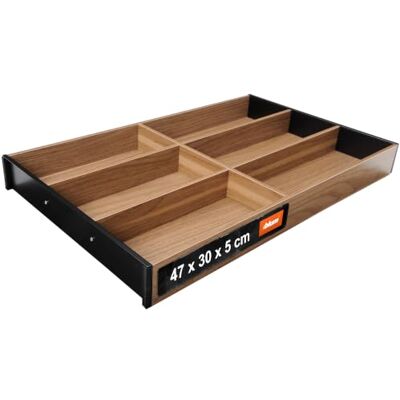 Blum AMBIA-LINE wkład na sztućce premium organizer szuflady do nowoczesnych kuchni i mebli porządkuje sztućce z nóżkami antypoślizgowymi 47×30×5 cm Orzech Tennessee Blum AMBIA-LINE wkład na sztućce premium organizer szuflady do nowoczesnych kuchni i mebli porządkuje sztućce z nóżkami antypoślizgowymi 47×30×5 cm Orzech Tennessee