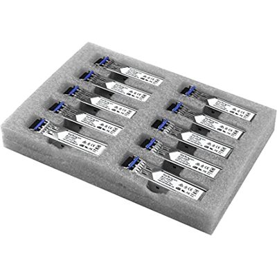 StarTech GLCLHSM10PST moduł nadawczo-odbiorczy SFP kompatybilny z Cisco 1000BASE-LX/LH 10 sztuk, srebrny StarTech GLCLHSM10PST moduł nadawczo-odbiorczy SFP kompatybilny z Cisco 1000BASE-LX/LH 10 sztuk, srebrny