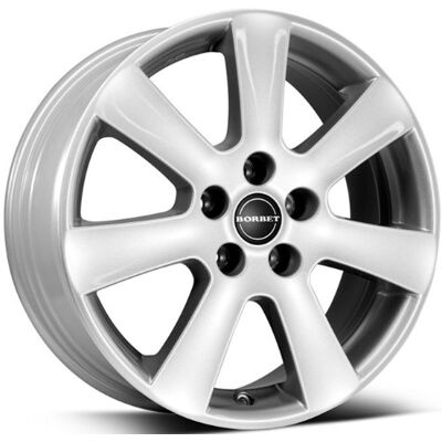 Borbet CA crystal silver 7x16 ET20 5.00x120 Hub Bore 74.00 mm aluminiowe obręcze kół Borbet CA crystal silver 7x16 ET20 5.00x120 Hub Bore 74.00 mm aluminiowe obręcze kół