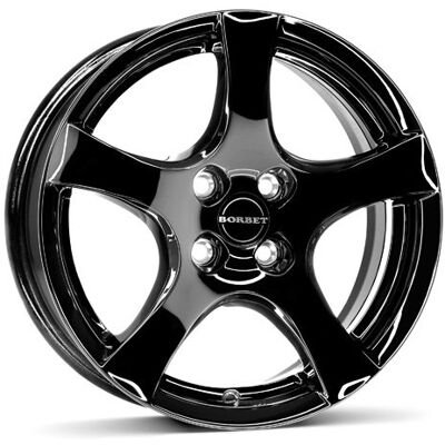Borbet F black glossy ET38 4,00 x 108 Hub Bore 63,40 mm aluminiowe obręcze Borbet F black glossy ET38 4,00 x 108 Hub Bore 63,40 mm aluminiowe obręcze