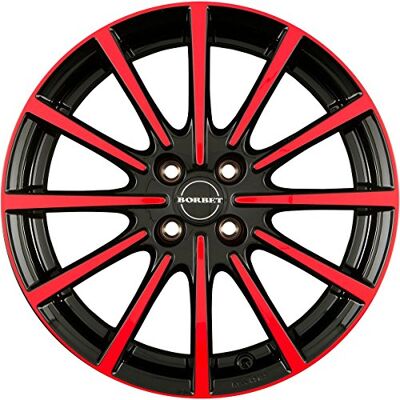 Borbet BL4 black red glossy 7x17 ET40 4.00x100 Hub Bore 64.00 mm aluminiowe obręcze kół Borbet BL4 black red glossy 7x17 ET40 4.00x100 Hub Bore 64.00 mm aluminiowe obręcze kół