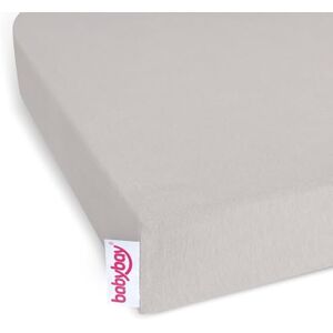 babybay Prześcieradło dżersejowe z gumką Deluxe z membraną pasuje do modelu przedłużenia, oryginalne, Maxi, Midi i Boxspring, beżowe, 89 x 65 cm (1 opakowanie) babybay Prześcieradło dżersejowe z gumką Deluxe z membraną pasuje do modelu przedłużenia, oryginalne, Maxi, Midi i Boxspring, beżowe, 89 x 65 cm (1 opakowanie)