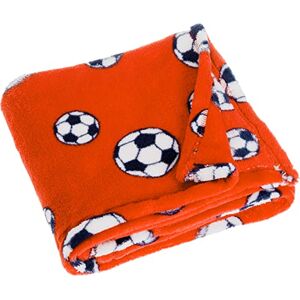 Playshoes fleece babydeken piłka nożna pomarańczowa - Babydeken Playshoes fleece babydeken piłka nożna pomarańczowa - Babydeken