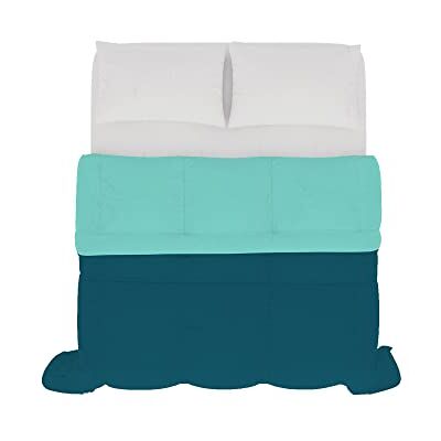 Italian Bed Linen Kołdra letnia Dwukolorowa SOGNI E CAPRICCI, Butelka Zielona/Morski Niebieski 250x200 cm Italian Bed Linen Kołdra letnia Dwukolorowa SOGNI E CAPRICCI, Butelka Zielona/Morski Niebieski 250x200 cm