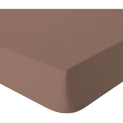ESSIX Prześcieradło z gumką z pranego perkalu bawełnianego, delikatne, 180 x 200 cm, ESSIX Prześcieradło z gumką z pranego perkalu bawełnianego, delikatne, 180 x 200 cm,
