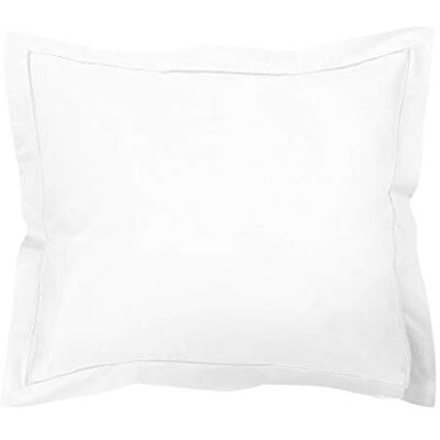 De Witte Lietaer Bumblebee poszewka na poduszkę Perkal Luxe, bawełna, biała, 60 x 60 cm De Witte Lietaer Bumblebee poszewka na poduszkę Perkal Luxe, bawełna, biała, 60 x 60 cm