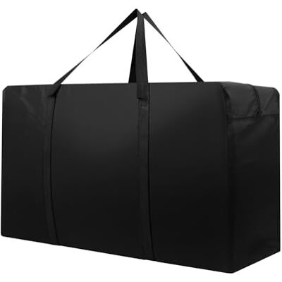 Cozary Torba do przechowywania 150 l, 600D Oxford Torba na poduszki ogrodowe z uchwytem, do pościeli materace koce i poduszki, 85 x 55 x 33 cm, czarna Cozary Torba do przechowywania 150 l, 600D Oxford Torba na poduszki ogrodowe z uchwytem, do pościeli materace koce i poduszki, 85 x 55 x 33 cm, czarna