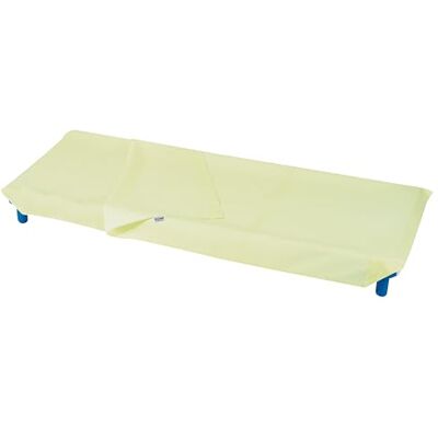ANDY & HELEN Prześcieradło (góra + dół) do łóżeczka dziecięcego z gumką dla całkowitego dopasowania. Standardowe wymiary 65 x 140 cm ze 100% bawełny, żółty ANDY & HELEN Prześcieradło (góra + dół) do łóżeczka dziecięcego z gumką dla całkowitego dopasowania. Standardowe wymiary 65 x 140 cm ze 100% bawełny, żółty