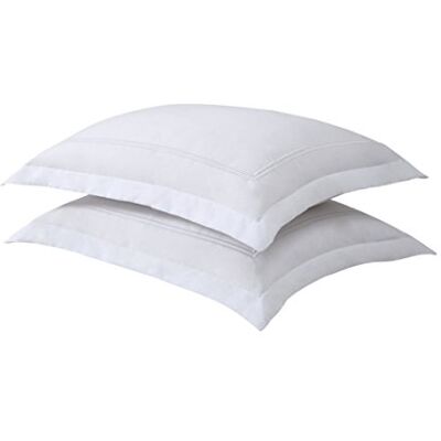 Bed Maker's Levinsohn luksusowy hotel dopasowana poduszka na miarę para, biała z białym obszyciem Baratta (2 sztuki) standardowa Bed Maker's Levinsohn luksusowy hotel dopasowana poduszka na miarę para, biała z białym obszyciem Baratta (2 sztuki) standardowa