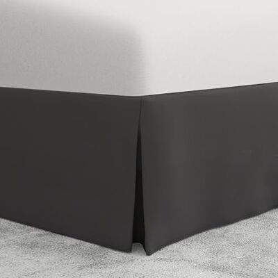 Bed Maker's Spódnica łóżkowa, narzuta z mikrofibry, niewymagająca podnoszenia materaca, dopasowany styl, klasyczna długość 35 cm, King Size, szara Bed Maker's Spódnica łóżkowa, narzuta z mikrofibry, niewymagająca podnoszenia materaca, dopasowany styl, klasyczna długość 35 cm, King Size, szara