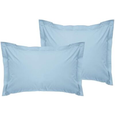 Nuit Des Rêves Luksusowa satynowa poszewka na poduszkę Oxford (2 sztuki), 80 x 80 cm, 100% satyna bawełniana, 125 gr/m², elegancki niebieski kolor, idealna dla komfortu i stylu Nuit Des Rêves Luksusowa satynowa poszewka na poduszkę Oxford (2 sztuki), 80 x 80 cm, 100% satyna bawełniana, 125 gr/m², elegancki niebieski kolor, idealna dla komfortu i stylu