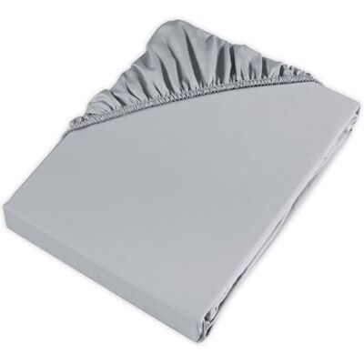Möve Prześcieradło z gumką 200 x 200 cm ze 100% bawełny, Moonlight Möve Prześcieradło z gumką 200 x 200 cm ze 100% bawełny, Moonlight