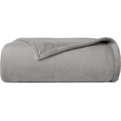 CASUAL LIVING 32588 Twin-Twin XL Size polarowy koc pluszowy koc dom i hotel luksusowa kolekcja premium ultramiękkie lekkie koce, podwójne/bliźniacze XL, szary CASUAL LIVING 32588 Twin-Twin XL Size polarowy koc pluszowy koc dom i hotel luksusowa kolekcja premium ultramiękkie lekkie koce, podwójne/bliźniacze XL, szary