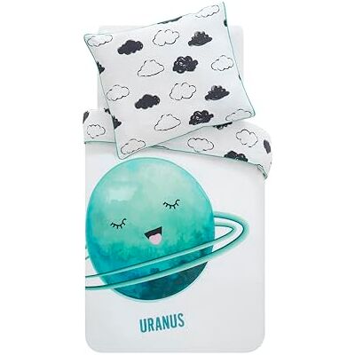 Hibboux 80 x 80 Cosmic Uranus Baby Duvet Cover Set Hibboux 80 x 80 Cosmic Uranus Baby Duvet Cover Set