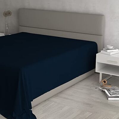 Italian Bed Linen Prześcieradło wierzchnie, MAX COLOR, 100% bawełna, jednolity kolor, granatowy, podwójne maksi 270 x 300 cm Italian Bed Linen Prześcieradło wierzchnie, MAX COLOR, 100% bawełna, jednolity kolor, granatowy, podwójne maksi 270 x 300 cm