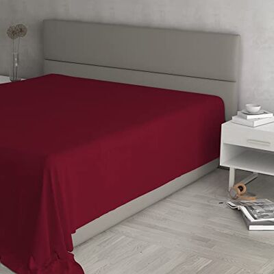 Italian Bed Linen Prześcieradło wierzchnie, MAX COLOR, 100% bawełna, jednolity kolor, bordowy, podwójne maksi 270 x 300 cm Italian Bed Linen Prześcieradło wierzchnie, MAX COLOR, 100% bawełna, jednolity kolor, bordowy, podwójne maksi 270 x 300 cm
