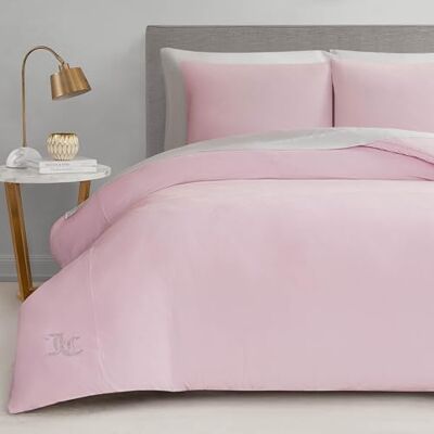 Juicy Couture Marshmallow różowy welurowy zestaw pościeli King 3-częściowy zestaw luksusowej pościeli Juicy Couture Marshmallow różowy welurowy zestaw pościeli King 3-częściowy zestaw luksusowej pościeli