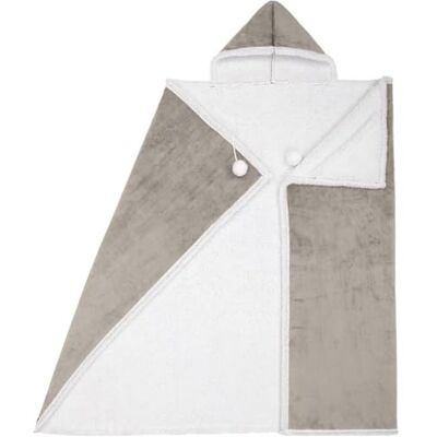 65914.ECZ.02 Premium Wearable Hooded Blanket for Adult Women and Men 71"x51" Super Soft, Lightweight, Microplush, Cozy and Functional Throw Blanket Pumice Stone 65914.ECZ.02 Premium Wearable Hooded Blanket for Adult Women and Men 71"x51" Super Soft, Lightweight, Microplush, Cozy and Functional Throw Blanket Pumice Stone