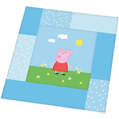 Herding Peppa Pig koc do raczkowania, poliester, wielokolorowy, 115 x 115 cm Herding Peppa Pig koc do raczkowania, poliester, wielokolorowy, 115 x 115 cm