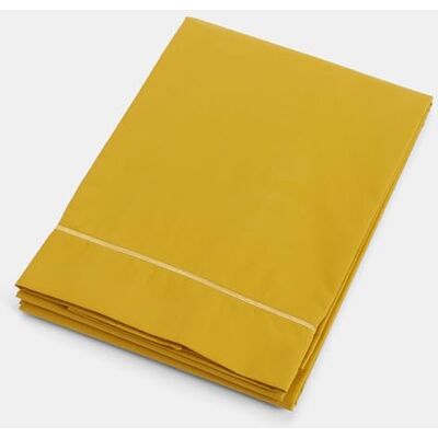 Bianca Plain Dyed Mustard prześcieradło płaskie 240 x 280 cm Bianca Plain Dyed Mustard prześcieradło płaskie 240 x 280 cm