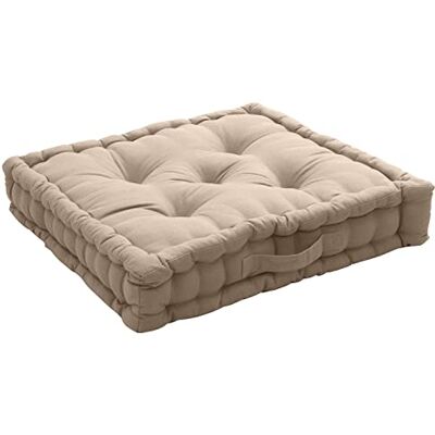 ED ENJOY HOME Enjoy Home poduszka podłogowa z uchwytem 50 x 50 x 10 naturalna bawełna ED ENJOY HOME Enjoy Home poduszka podłogowa z uchwytem 50 x 50 x 10 naturalna bawełna